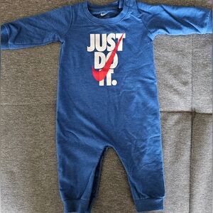 Nike Kids Blue One Piece with Slogan